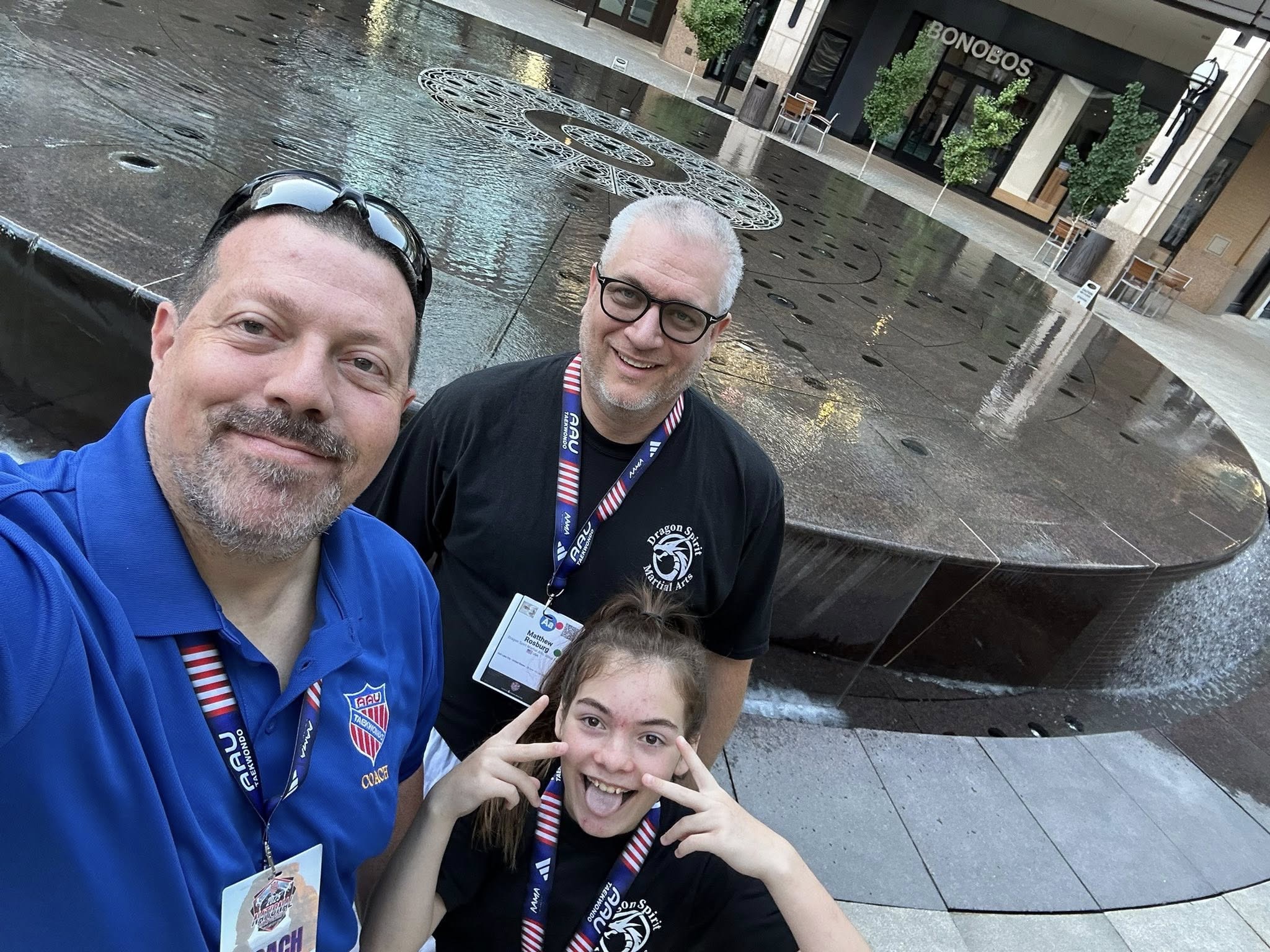 Dragon Spirit team members at the AAU Nationals trip